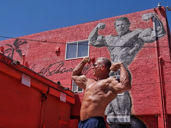 Dr. Cabrera demonstrating strength and physique